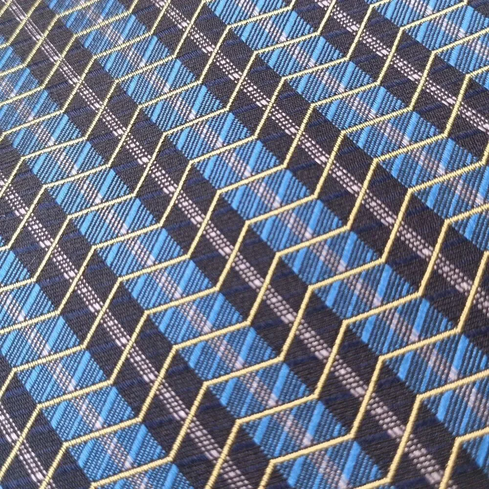 Robert Talbott Blue Black ZigZag Silk Necktie Best of Class Handmade USA 59